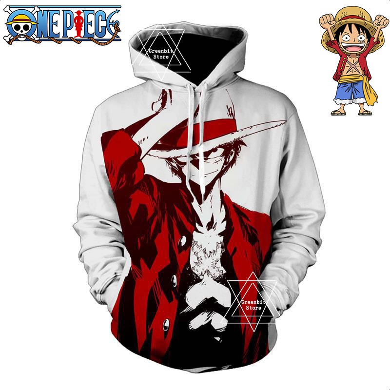 Áo hoodie nam in hình Anime One Piece Monkey D Luffy 3D | BigBuy360 - bigbuy360.vn