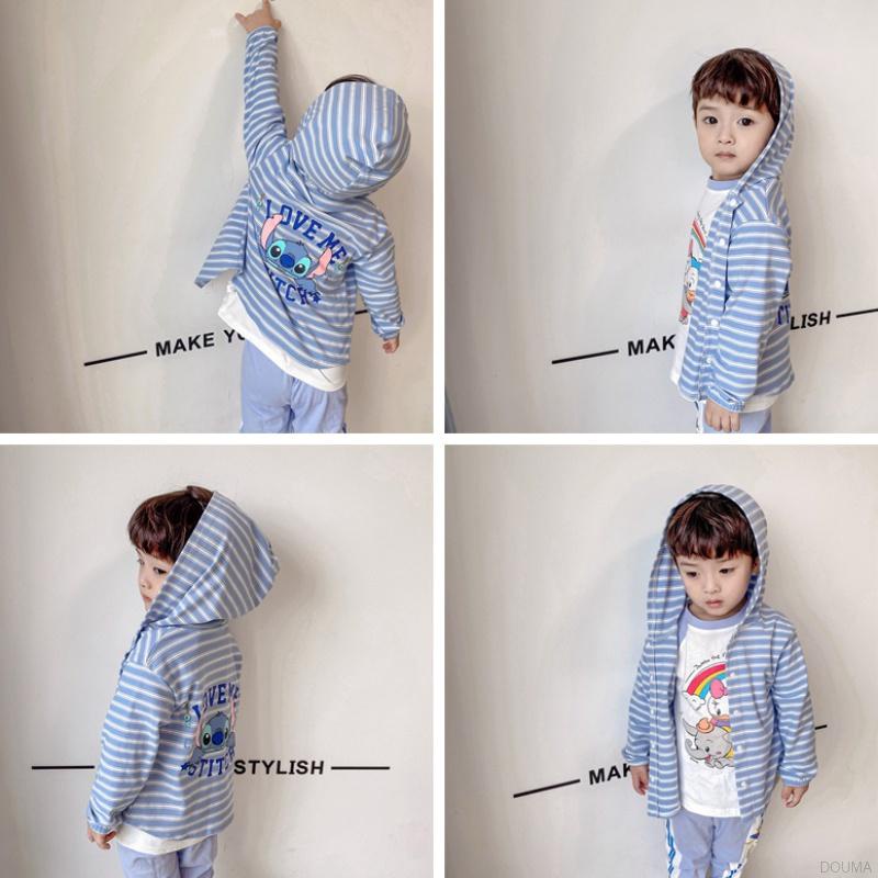 Áo khoác hoạ tiết hoạt hình phong cách Hàn Quốc thích hợp cho bé