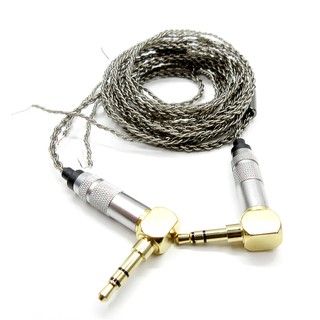 18 share 4 core single crystal copper plated silver Replacement wire Headset Wire DIY Earphone Cable
