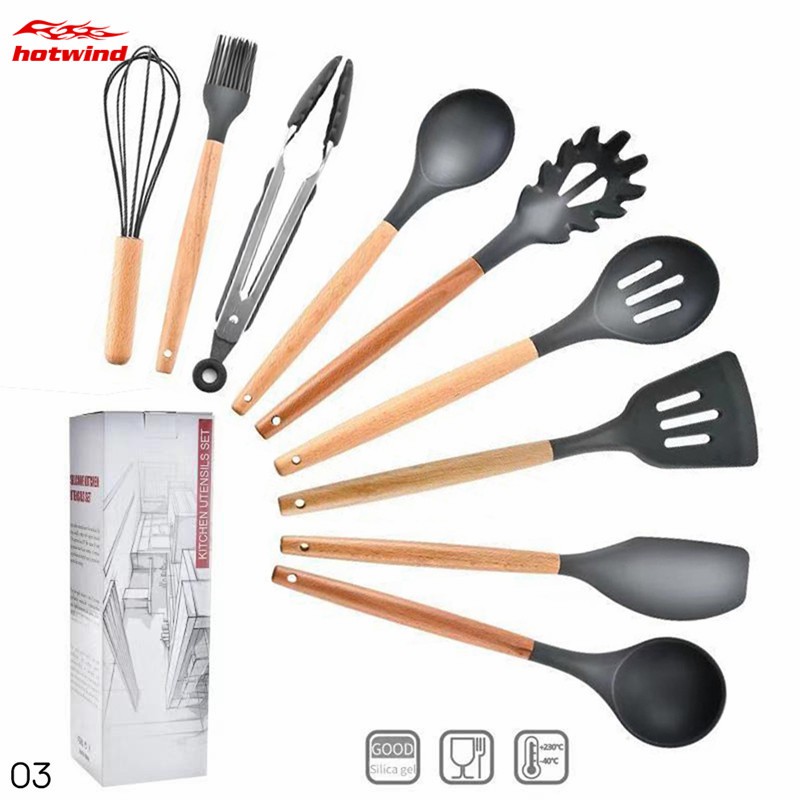 Dụng cụ nhà bếp đầu silicon chống dính