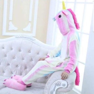 (có sẵn, kèm dép) Bộ đồ unicorn kì lân kèm dép