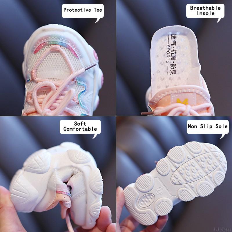 Giày Thể Thao Đế Mềm Chống Trượt Thoáng Khí Dành Cho Bé