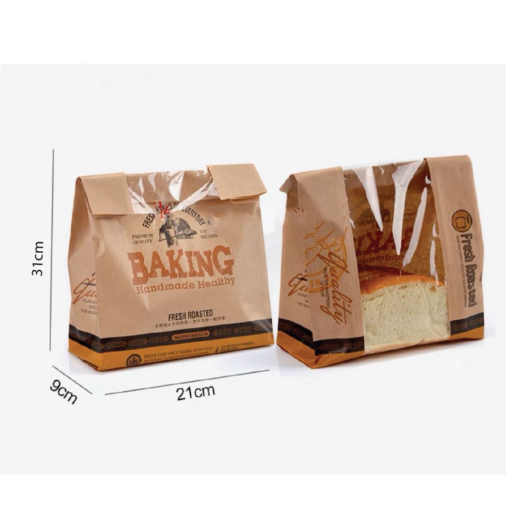 50 TÚI ĐỰNG BÁNH MÌ hoa cúc/bánh mì sandwich, kích thước 31x21x9 cm, đa dạng mẫu mã, tiện dụng, an toàn vệ sinh