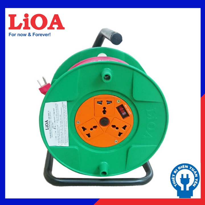 Ổ cắm kéo dài quay tay kiểu RULO TO LIOA QT30-2-15A 30m x 2 15A