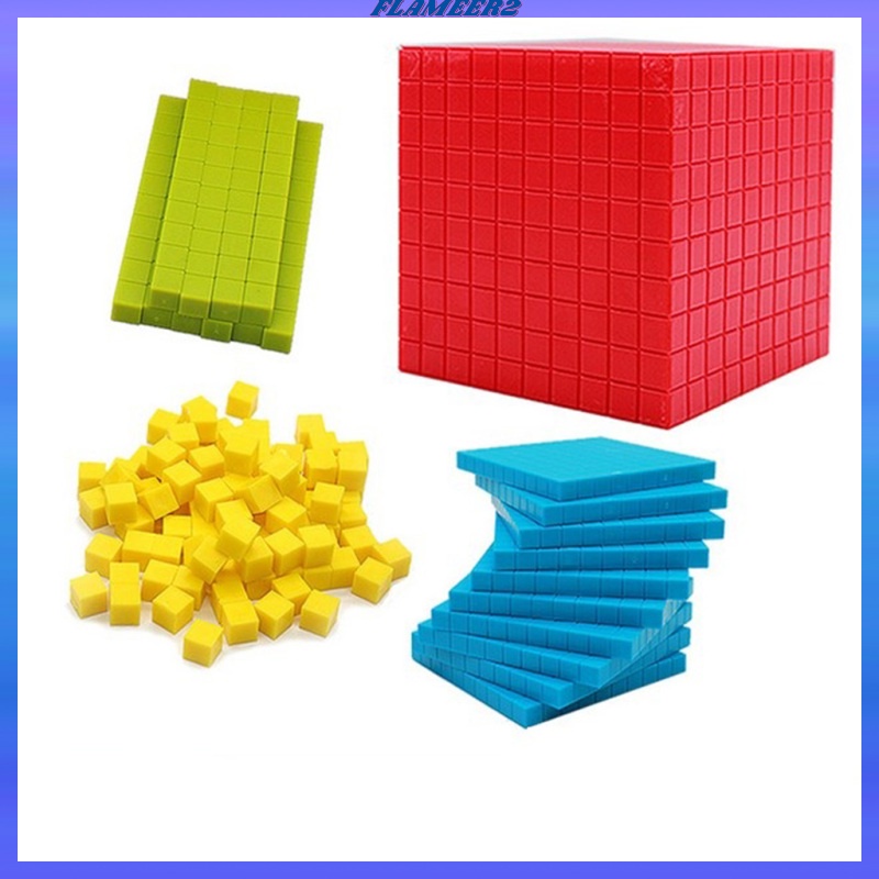 Bộ 121 Chiếc Đế Nhựa Bốn Màu Sắc Giáo Dục Sớm Cho Bé Kèm Túi