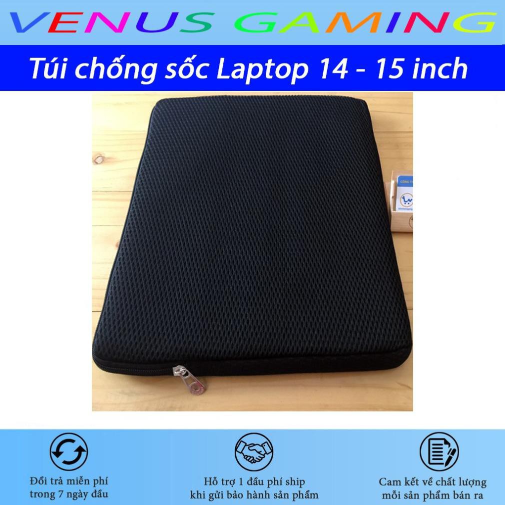 Túi chống sốc Laptop 14 inch - 15,6 inch - Màu đen - Cực tiện lợi