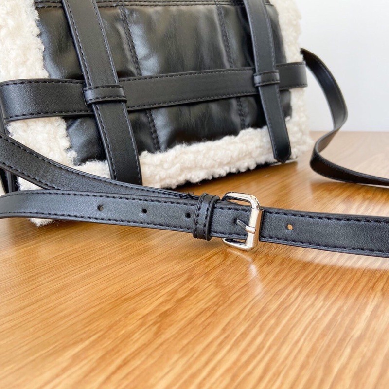 Túi xách da trần bông ZR . Ảnh thật