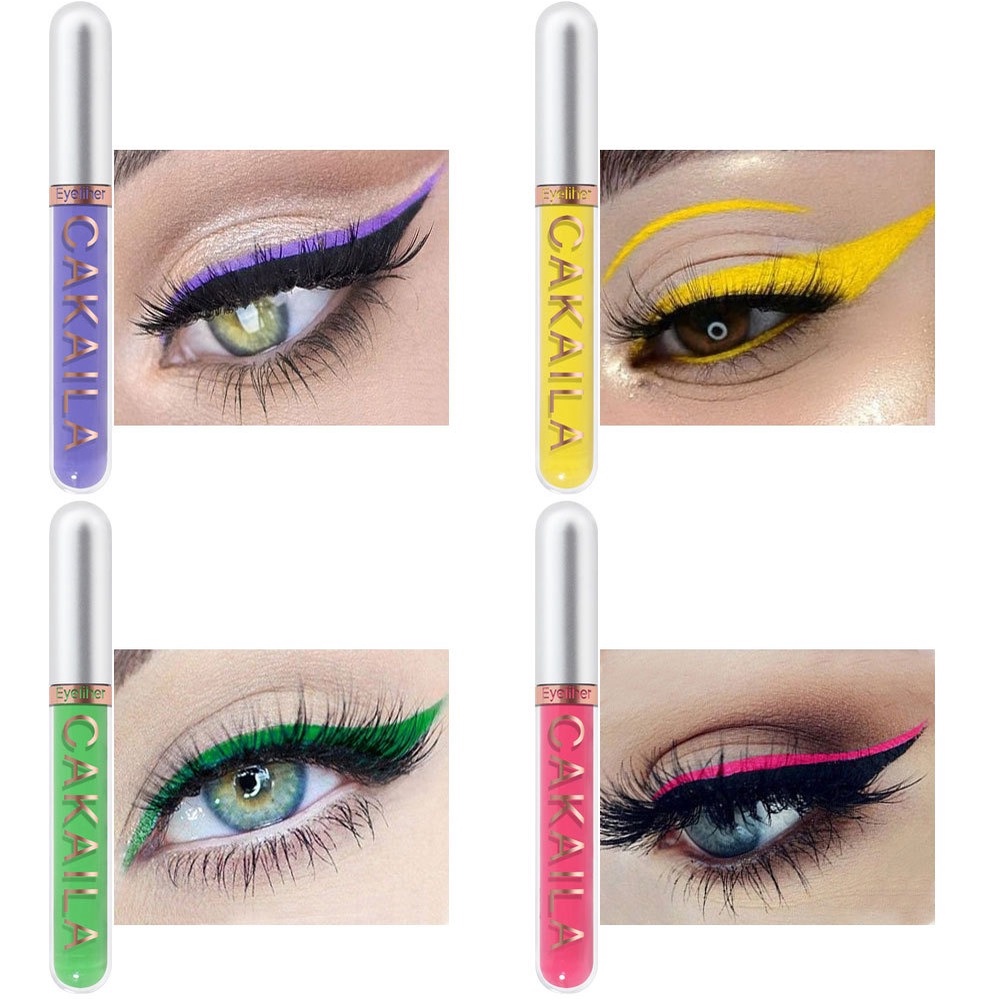 Set 8 Bút Kẻ Mắt Chống Nước Nhiều Màu Sắc Thời Trang