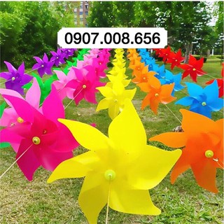 Sét 50 chong chóng -100 chong chóng nhựa hoa 5 cánh treo dây hoặc cầm tay trang trí trường học, khu du lịch, chụp kỉ yếu