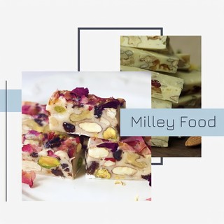 Kẹo Nougat - Mix hạt nhiều dinh dưỡng - bánh bông tuyết dâu tây - Gói 250gr
