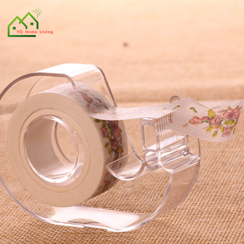 Dụng Cụ Cắt Băng Keo Dán Chất Liệu Nhựa Màu Trong Suốt 1.5cm
