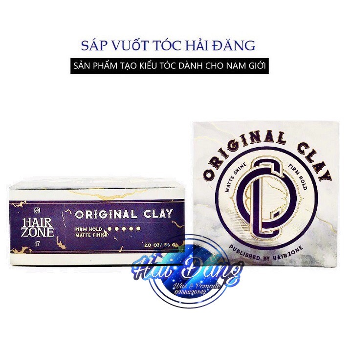 [CHÍNH HÃNG-TẶNG LƯỢC] COMBO Sáp vuốt tóc Original Clay + Xịt Tạo Phồng Cosa Nostra