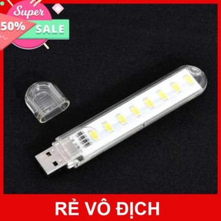 [Combo 2 Đèn Led] Đèn Led Mini 8 Bóng Siêu Sáng Cổng USB
