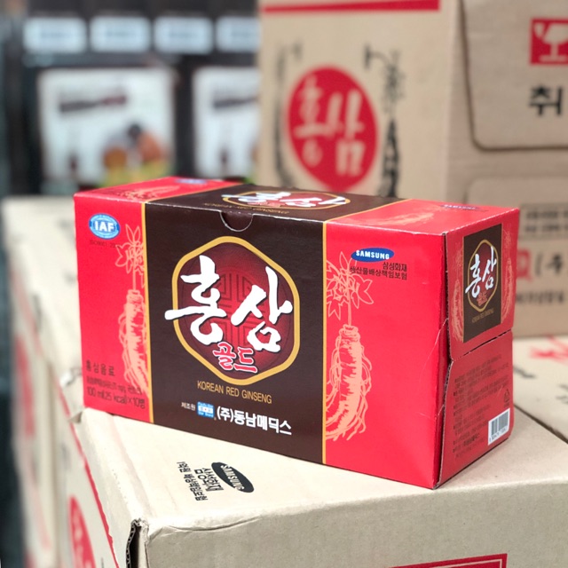 Nước hồng sâm Hàn Quốc Hộp 10 chai 100ml