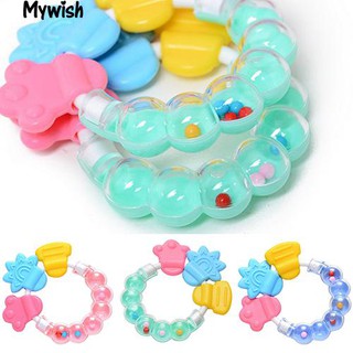 🏆1Pc Baby Circle Balls Teether Rattles Pacifier Bell Molar New Toy Tooth Care