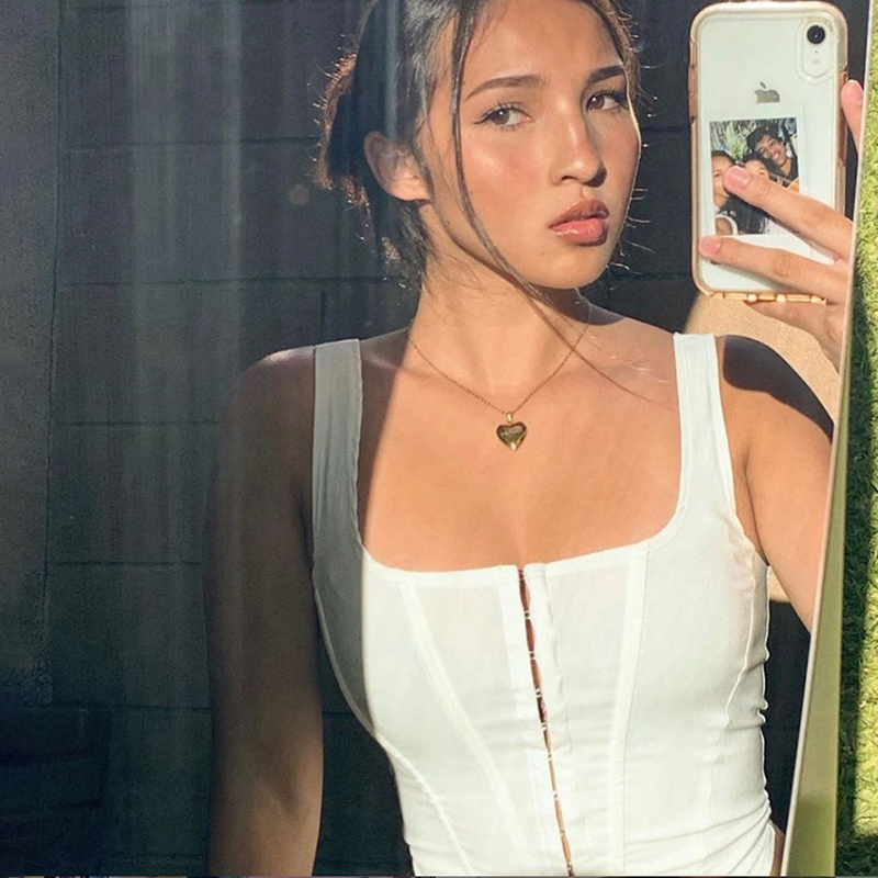 Áo Lửng Hai Dây Thời Trang Quyến Rũ Cho Nữ