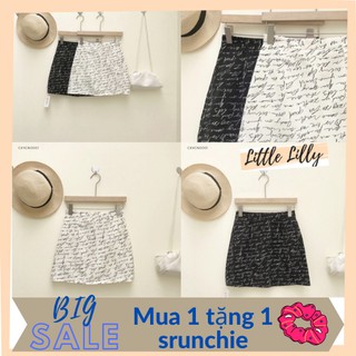 🌸Chân váy chữ A ngắn in chữ siêu xinh- Chân váy ngắn công sở🌸