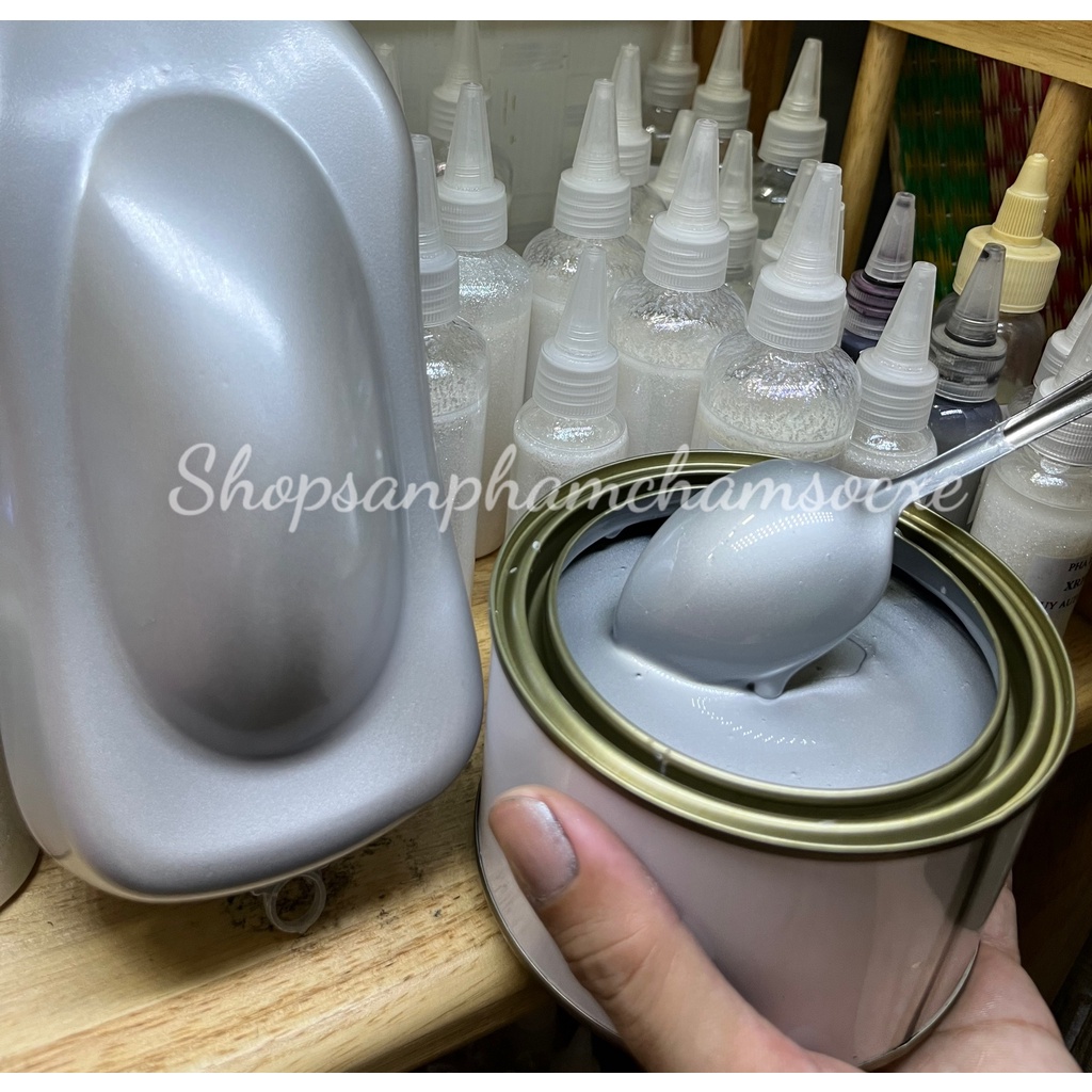Màu nhũ bạc lóc Dream - Sơn tự bóng cứng lon 0.5kg và 1kg