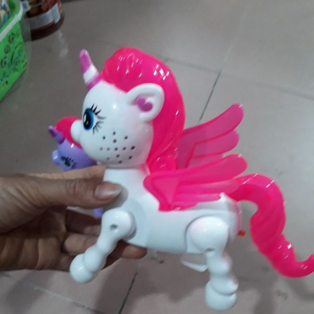 Ngựa Pony chạy pin có đèn, nhạc.