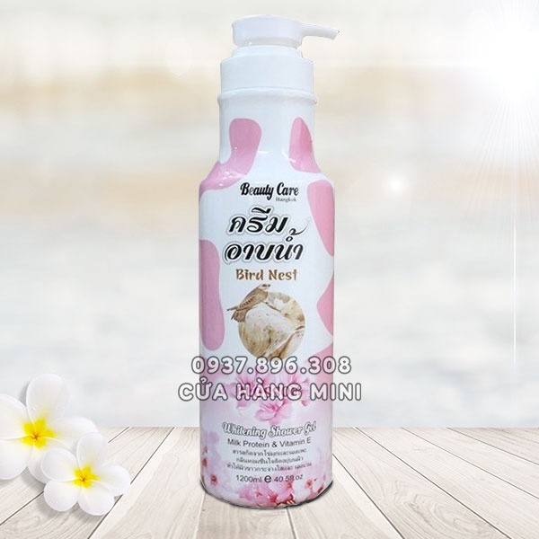 Sữa Tắm Trắng Da Beauty Care Bangkok Whitening 1200ml Đủ 3 Mùi (Sữa Dê, Sữa Bò, Tổ Yến)