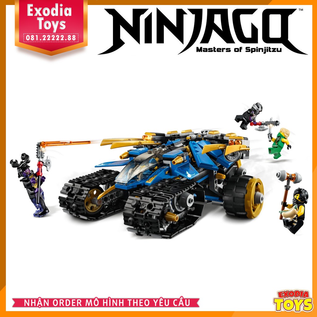 Xếp hình NINJAGO Thunder Raider : Chiến Xa Sấm Sét - Đồ Chơi Lắp Ghép Sáng Tạo - LARI 11493