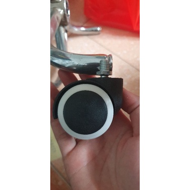 Bánh xe ghế spa, ghế xoay 360, 1 bộ 5 chân xoay, bánh xe có chân ren vặn