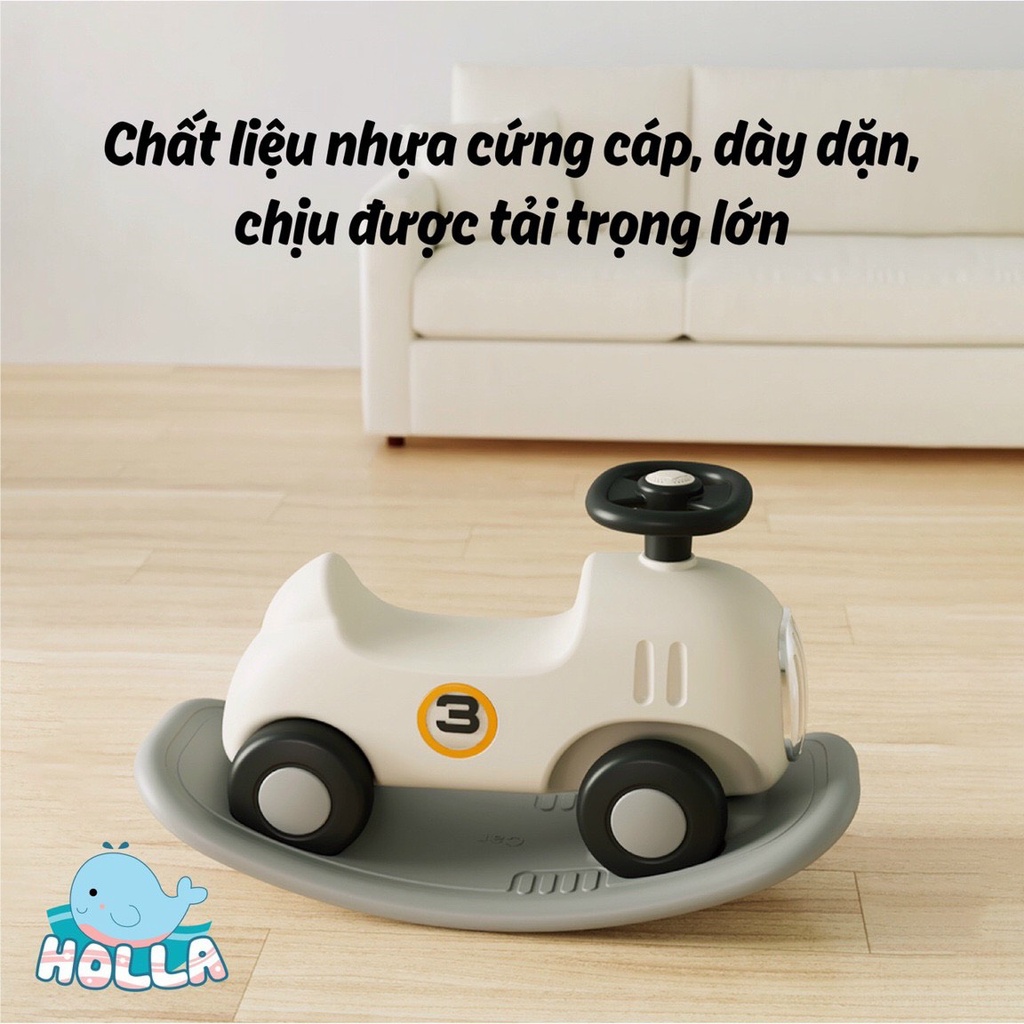 Ô tô bập bênh Holla 2in1 HL-10175 kiểu dáng Hàn Quốc đa năng vừa làm bập bênh, vừa làm xe chòi chân cho bé Hanghieuchobe