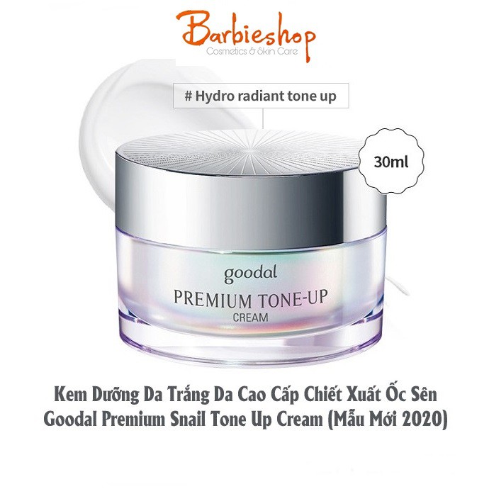 Kem Ốc Sên Goodal Premium Snail Tone Up Cream 30ml + Mini 10ml | BigBuy360 - bigbuy360.vn