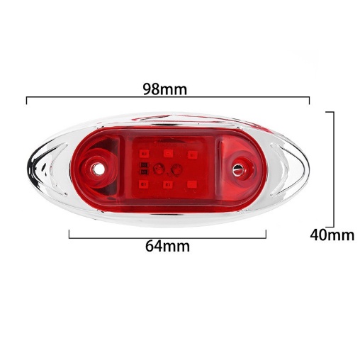 Đèn xi nhan 6 bóng Led 24V chuyên dụng cho xe tải