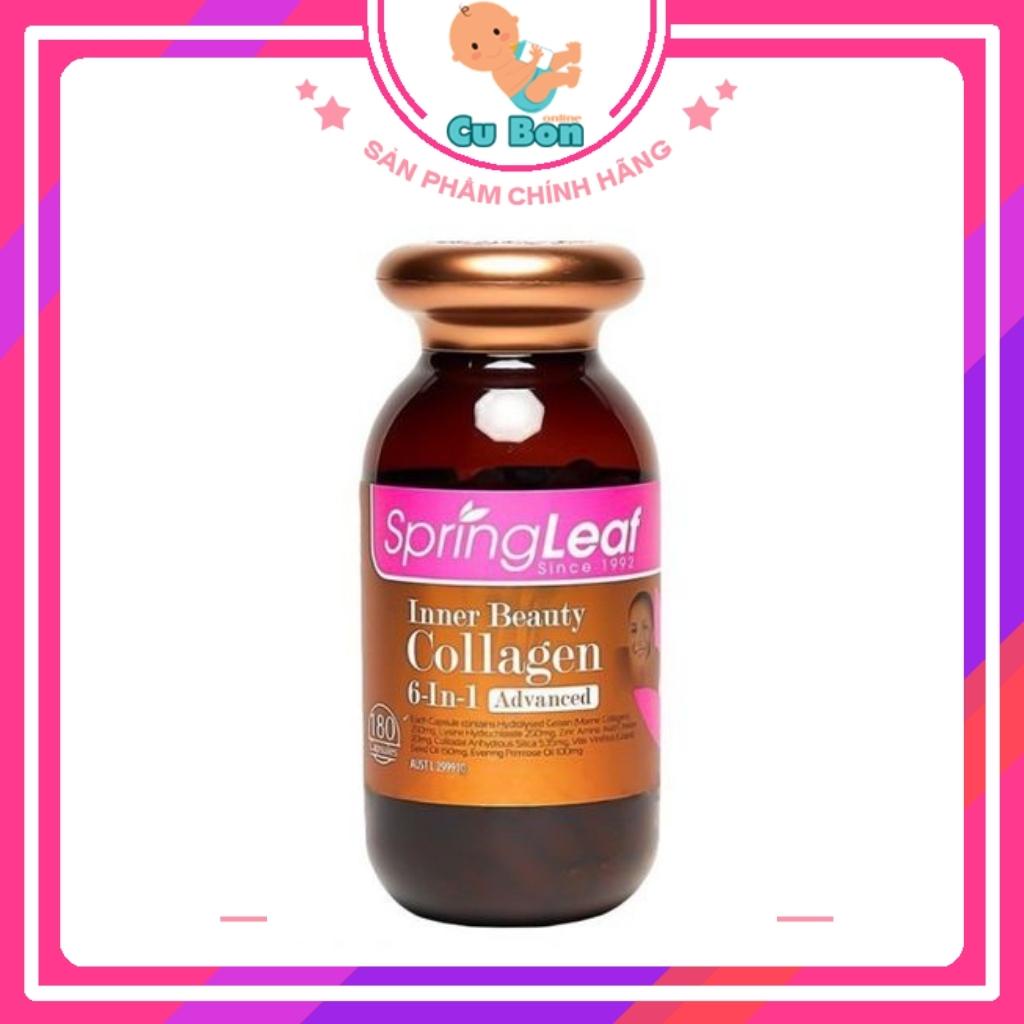 Viên uống collagen Spring Leaf Inner Beauty collagen 6-in-1 Advanced của Úc 180 viên chống lão hóa đẹp da