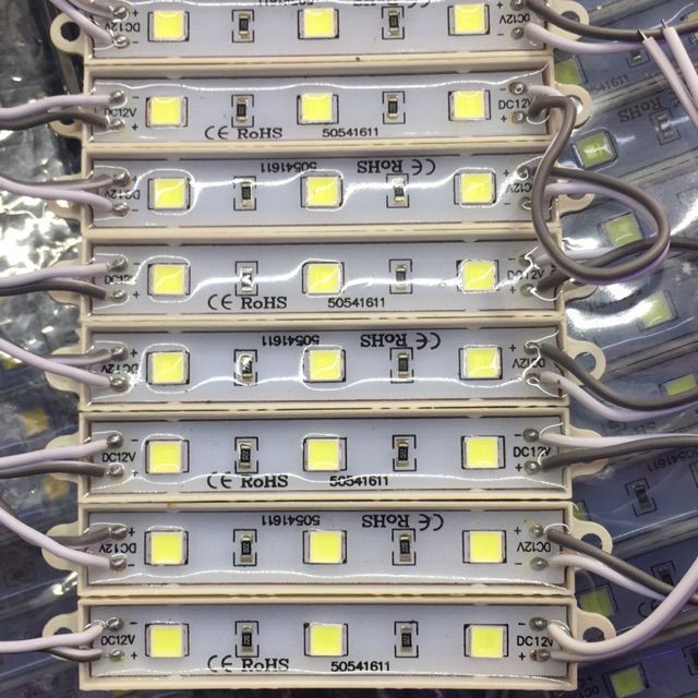 Bộ 100 thanh led hắt 12V siêu sáng mỗi thanh 3 bóng Led