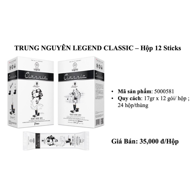 Cà Phê Hoà Tan Trung Nguyên Legend - Classic