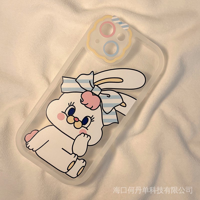 Cute cartoon rabbit shipped on the same day for Apple 13promax mobile phone  case iphone13 New
