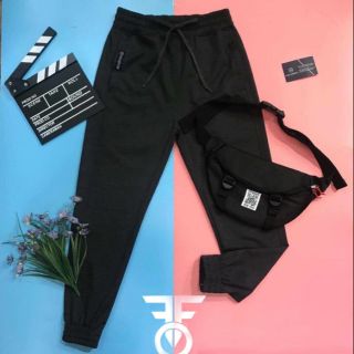 Quần Jogger Thun : Xanh chấm, Xám đen