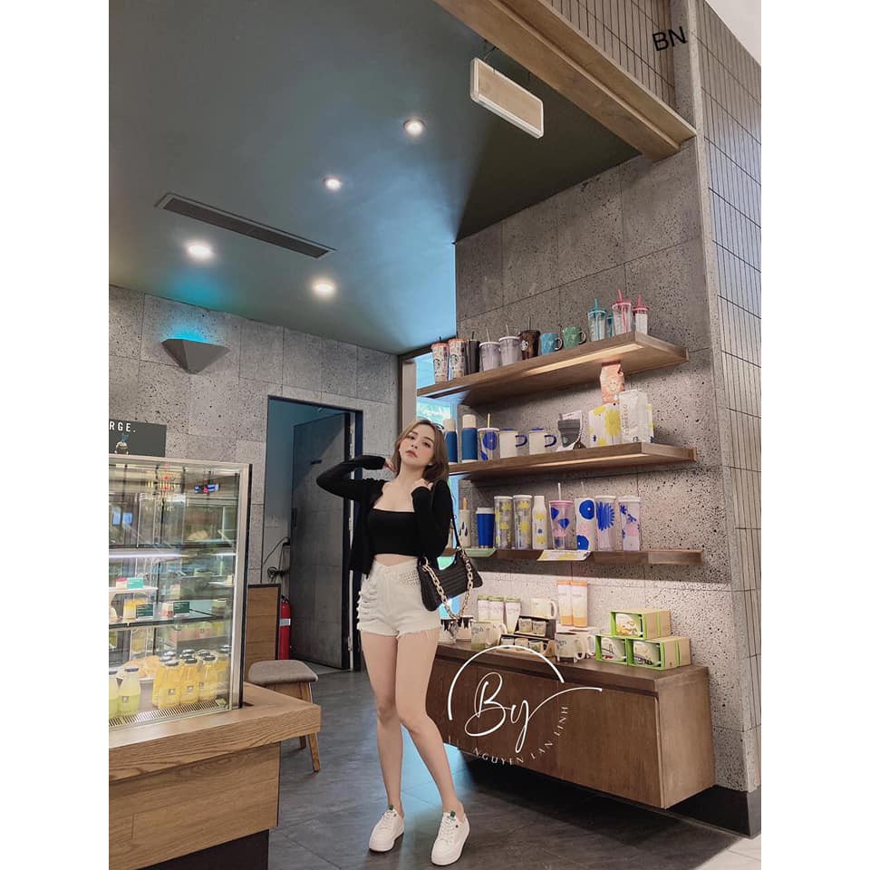 (Ảnh thật + clip) Set áo 2 dây croptop , áo cardigan len dệt kim | BigBuy360 - bigbuy360.vn