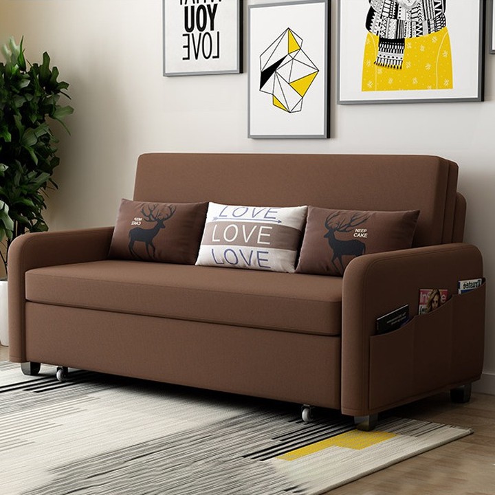 Giường Sofa gấp gọn đa năng Sofa Giường có ngăn chứa đồ cao cấp Giường thông minh khung thép bằng sắt không rỉ– T267