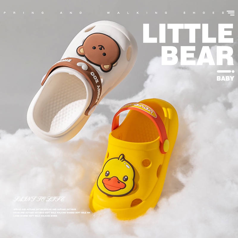 Dép sục cho bé trai bé gái hình thú cute, sục siêu nhẹ tập đi cho bé từ 1-5 tuổi Tula Store