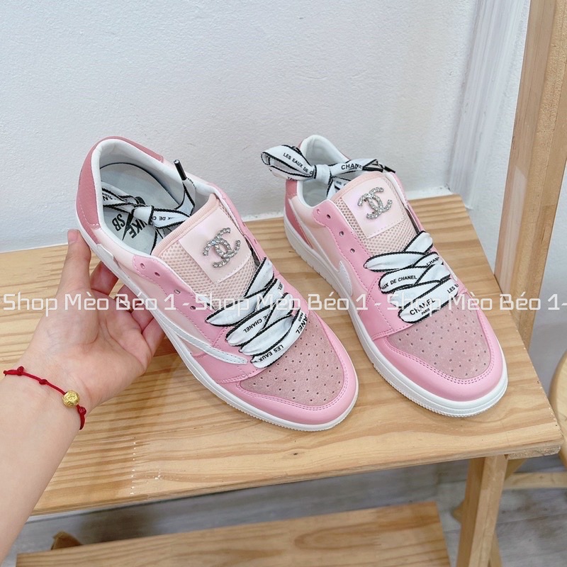 Giày thể thao cn jd hồng fullbox