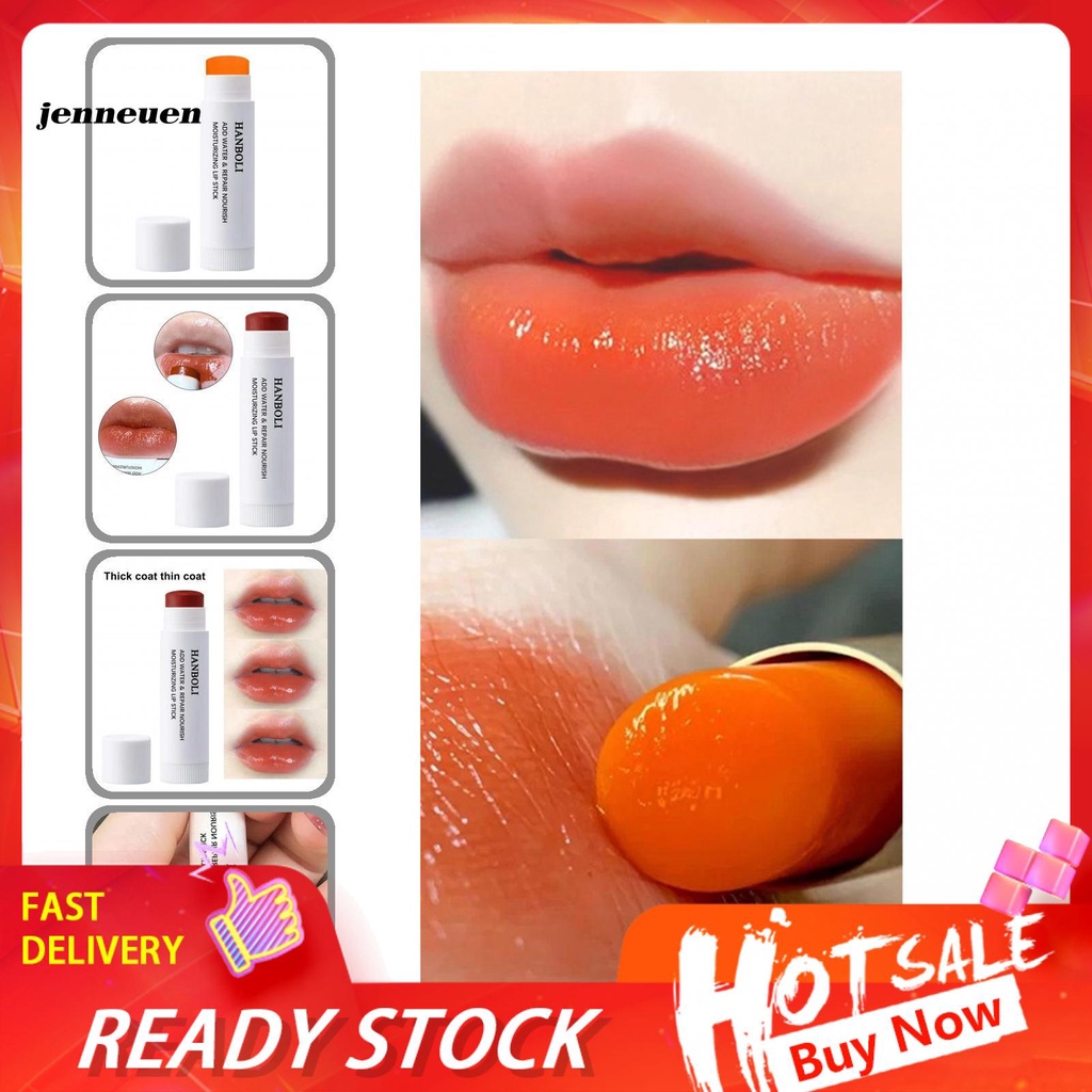 [Hàng mới về] Son dưỡng môi màu sắc sống động làm mờ vân môi ngăn khô và nứt nẻ thay đổi màu sắc cho nữ