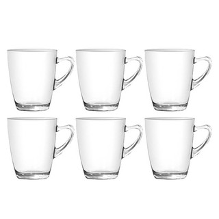 Hộp 6 ly quai thủy tinh ug 343 thái lan 340ml