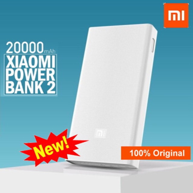 Sạc dự phòng Xiaomi 20000 mAh Gen 2 chính hãng