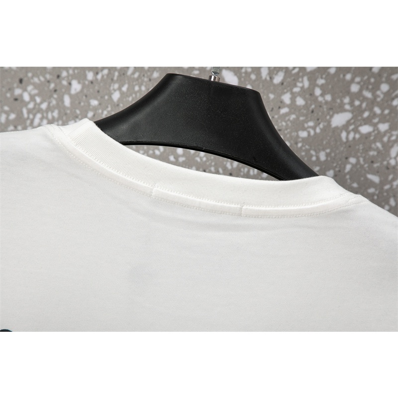 Áo Thun Tay Ngắn Thêu Logo  Cổ Điển Thoải Mái Mùa Hè