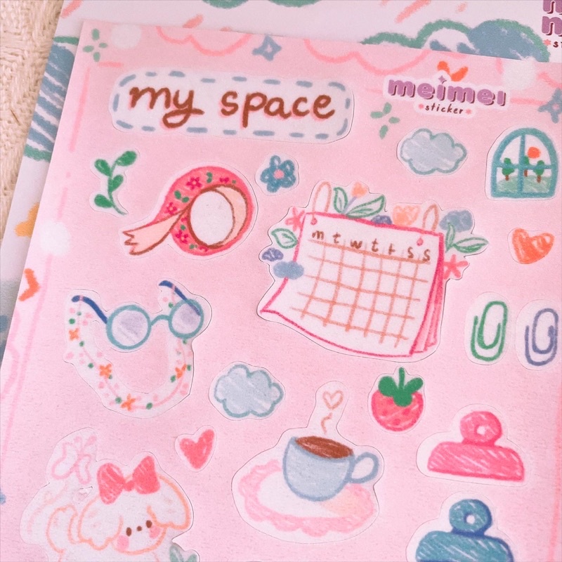 My Space - Sticker kim tuyến - Meimei Sticker
