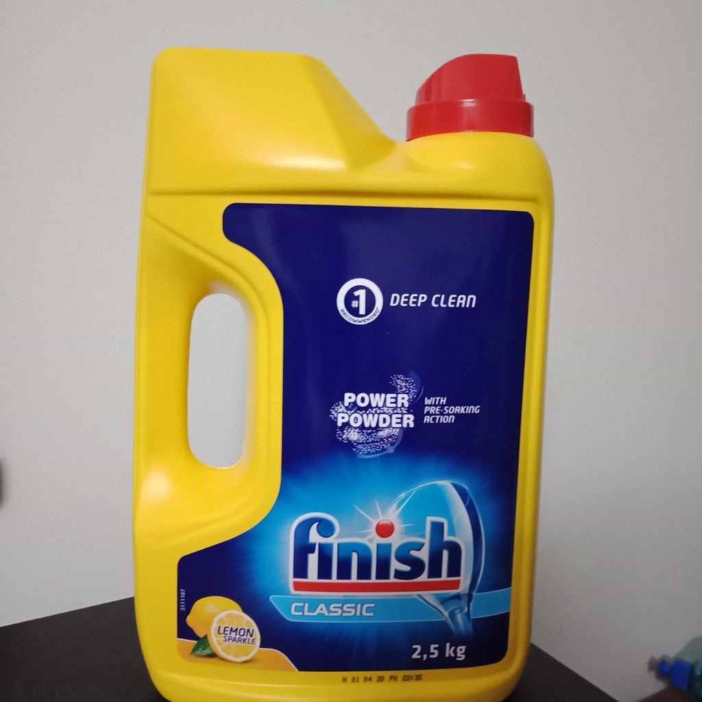 Bột rửa bát cao cấp Finish 2.5 kg nhập khẩu châu âu chuyên dùng cho máy