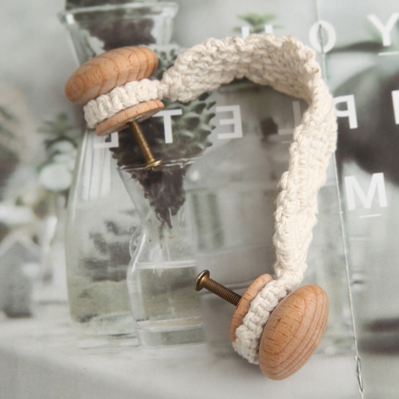 Pcf * Tay Nắm Ngăn Kéo Tủ Bằng Dây cotton Bện Đơn Giản Phù Hợp Với Nhiều Nội Thất