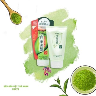 Sữa rửa mặt trà xanh Nhật Bản Rohto Shirochasou Green Tea Foam 120gam