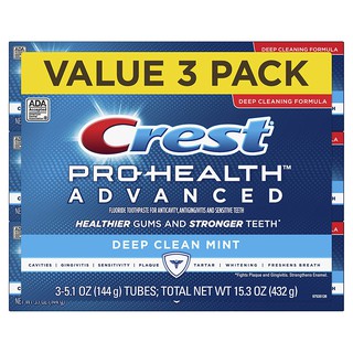 [HÀNG US]- Kem đánh răng Crest Pro Health Advanced - Deep Clean Mint-144g
