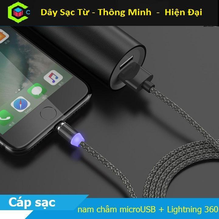 Cáp Sạc Từ Hút Nam Châm Hỗ Trợ Mọi Điện Thoại Sạc Nhanh Không Cần Cắm Để Là Hút Sạc Siêu Nhanh