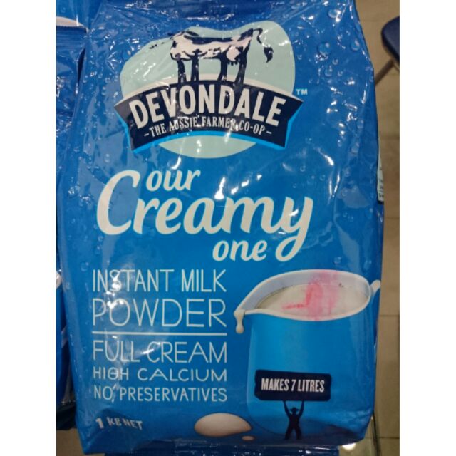 Sữa tươi dạng bột Devondale nguyên kem 1kg