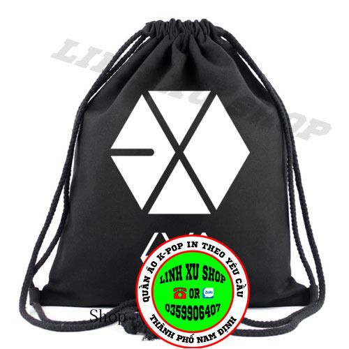 balo dây rút EXO in theo yêu cầu